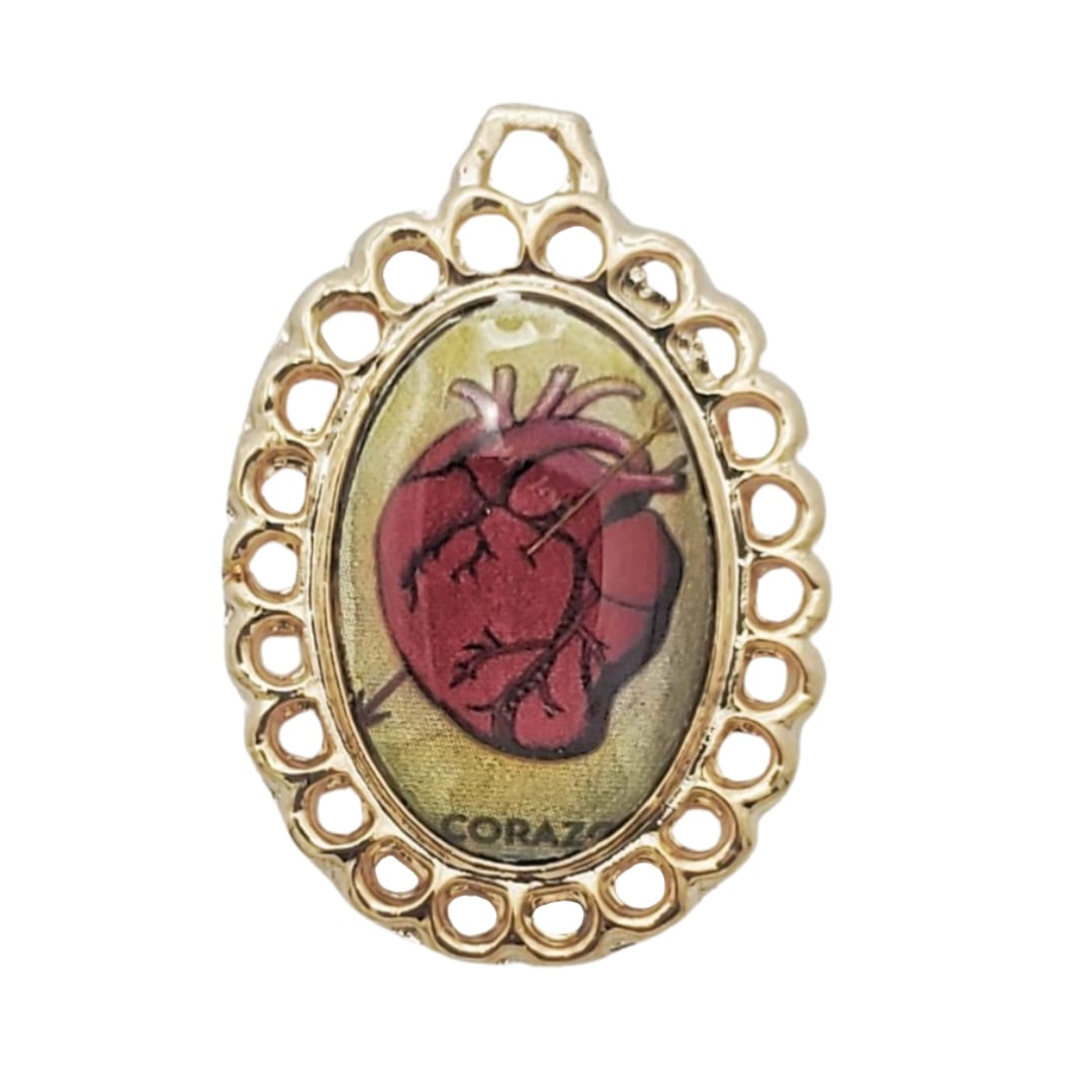 Dije Medalla Oval Lotería 18K Para Bordar Dije - Accesorios Rubi