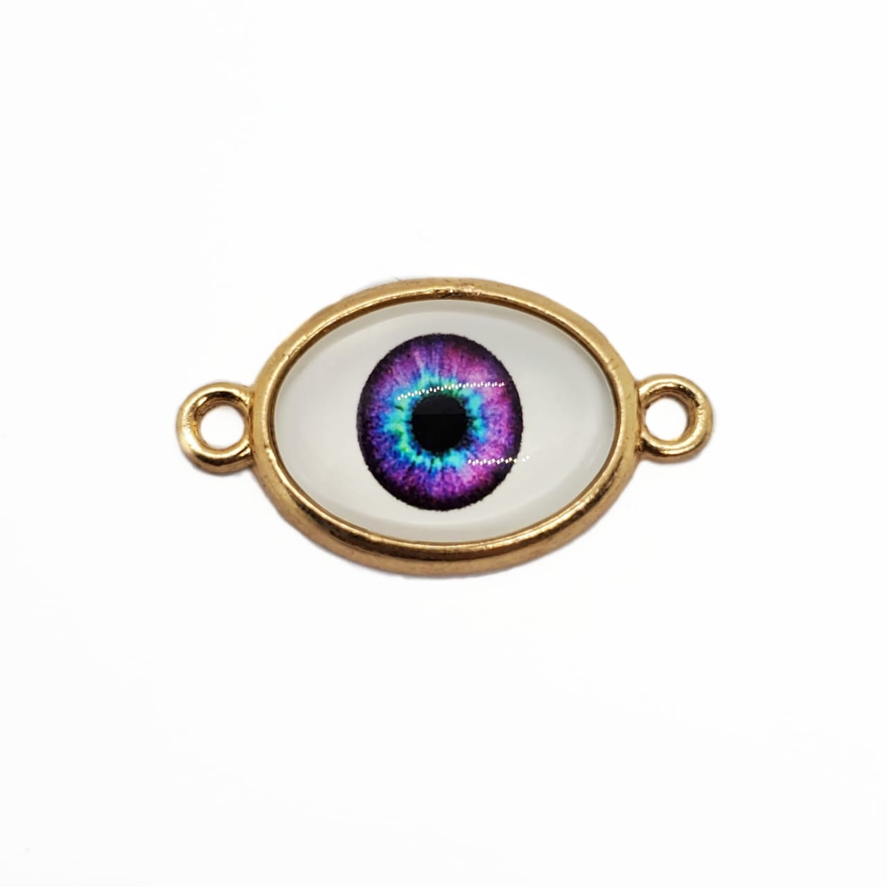 Dije Ojo Turco Doble Ojal 3 Dije - Accesorios Rubi