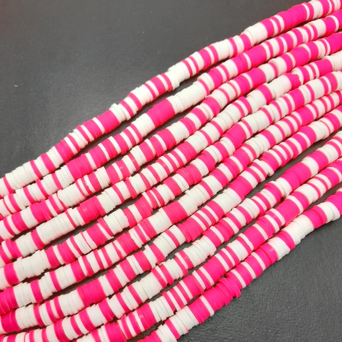 Fimo Puca Bicolor Fucsia y Blanco Luminoso Fimo - Accesorios Rubi