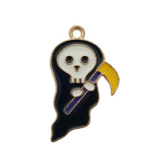 Dije Fantasma de Calavera Esmaltado Dije - Accesorios Rubi