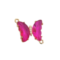 Dije Mariposa con Cristal 18K Dije - Accesorios Rubi