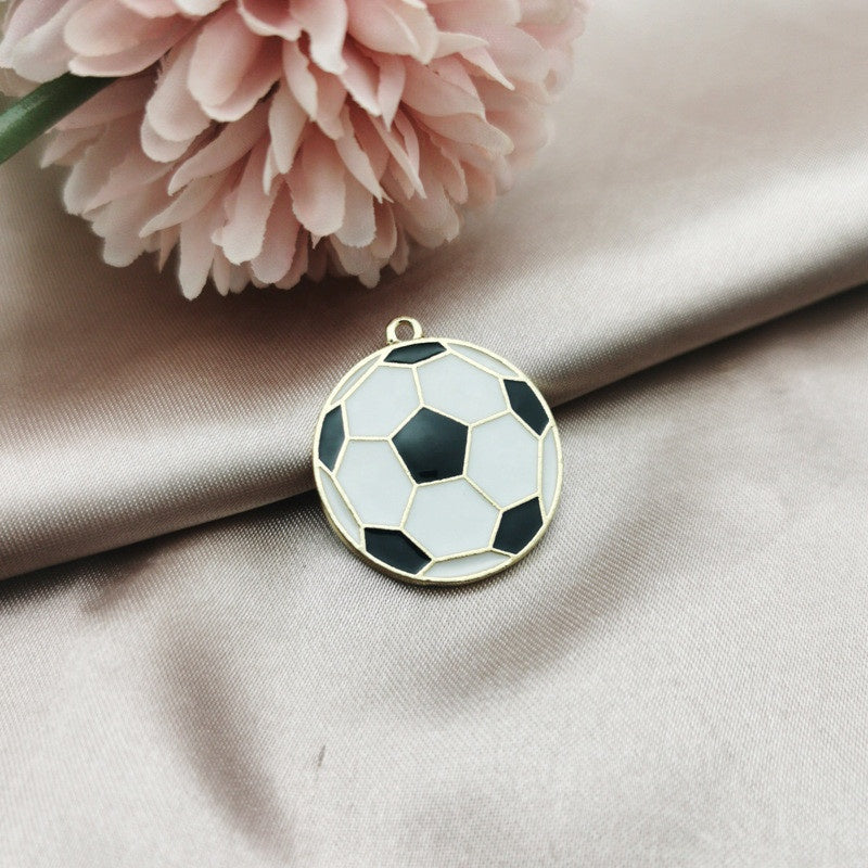 Dije Balón de Soccer Esmaltado Dije - Accesorios Rubi