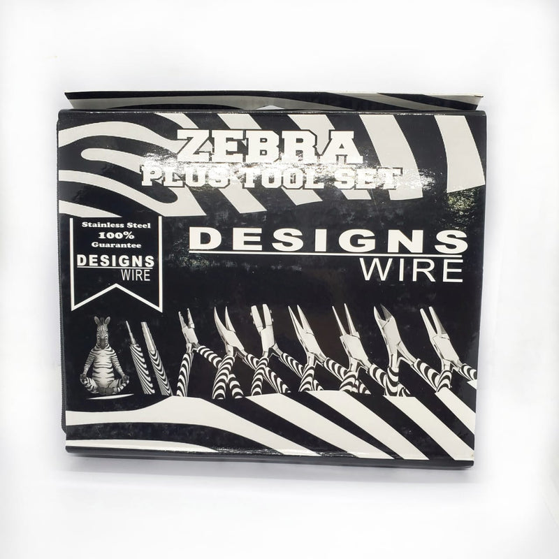 Set de Pinzas Designs Wire Zebra con 9 pzas Pinza - Accesorios Rubi