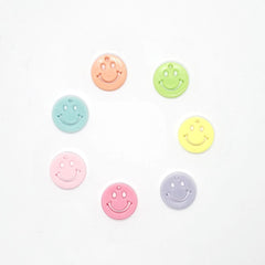 Dije Carita Feliz Pastel Acrílico Dije - Accesorios Rubi