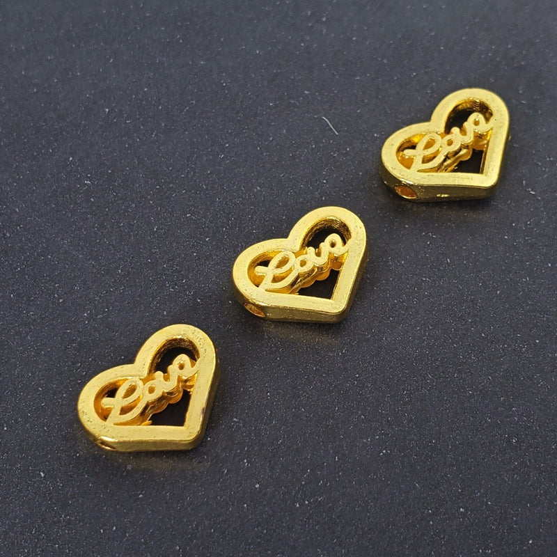 Dije Corazón Love 24 K - Accesorios Rubi